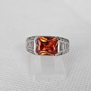 Vintage Victoria Wieck Absolute Gemstones Sterling Silver Ring Sz 8!